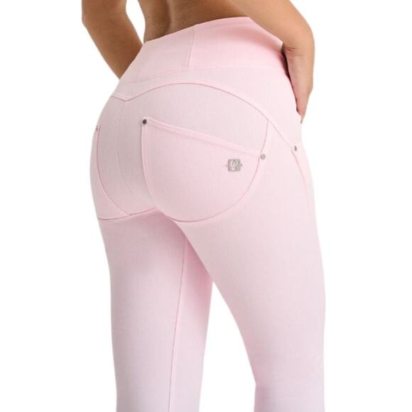 Freddy WR.UP Snug Jeans High Waisted 7/8 Length Baby Pink Butt Shaping Jeans - Picture 3 of 15